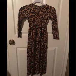 Leopard maxi dress